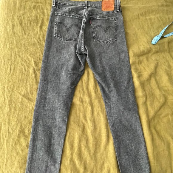 Levi’s 501 Skinny Jeans Coal Black 26 - Picture 2 of 8